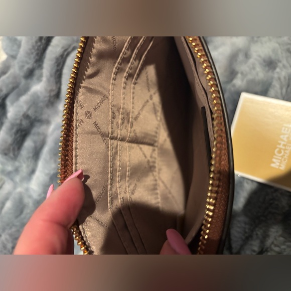 MICHAEL Michael Kors Gold and Brown Clutch - Picture 4 of 6